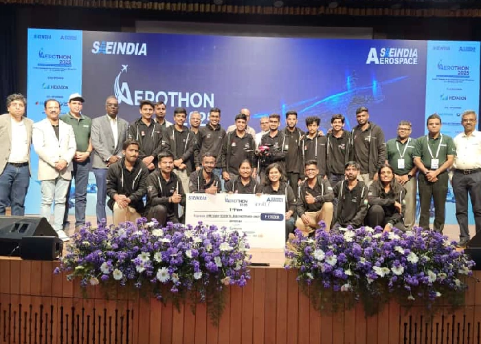 KLE Tech's win at SAE India Aerothon competition