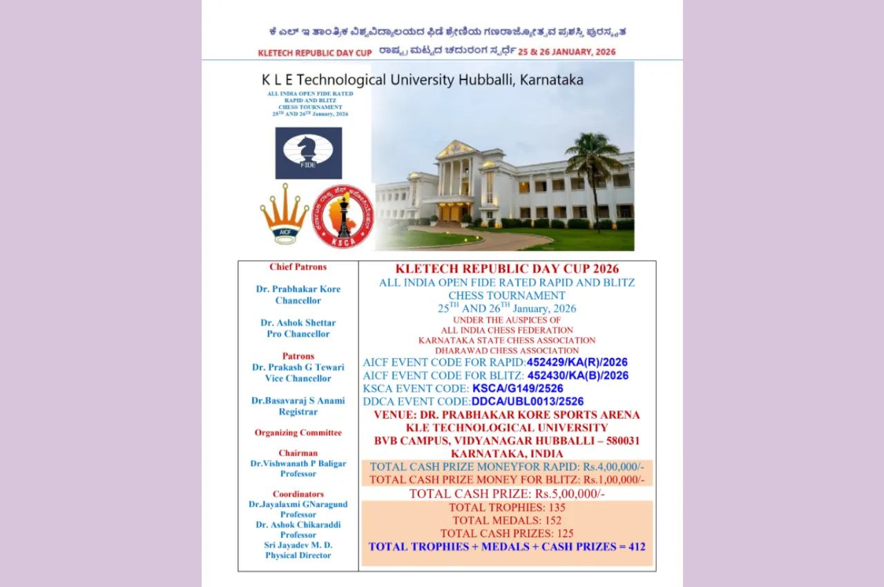 KLE Technological University to Host Prestigious KLETech Republic Day Cup 2026