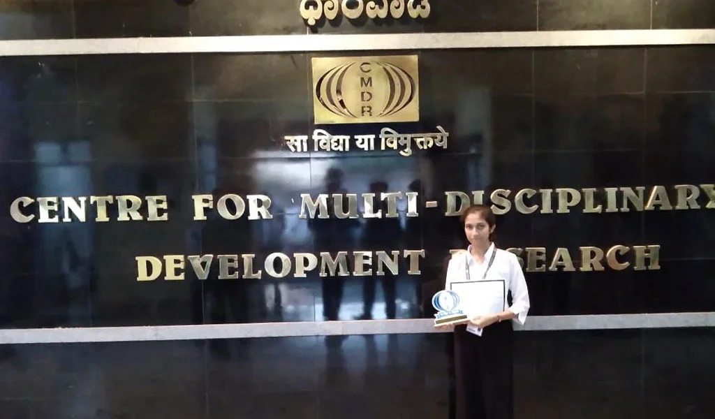 Sahana Vernekar Winning Consolation prize